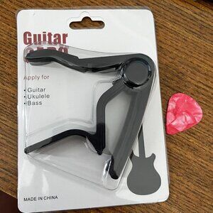 Black Guitar Capo For Guitarists Music Lover Gift Ukulele New